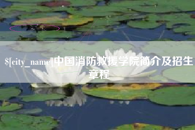 常德中国消防救援学院简介及招生章程