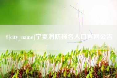 常德宁夏消防报名入口官网公告