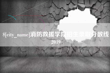 常德消防救援学院招生录取分数线2019