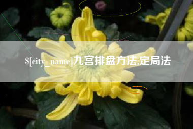 常德九宫排盘方法,定局法