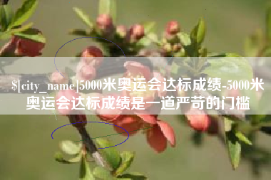 常德5000米奥运会达标成绩-5000米奥运会达标成绩是一道严苛的门槛