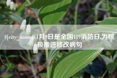 常德11月9日是全国119消防日,为积极推进修改病句