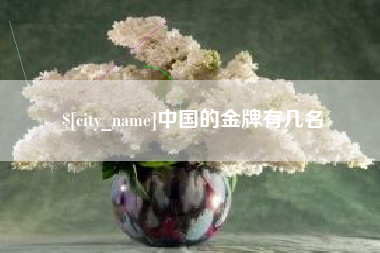 常德中国的金牌有几名