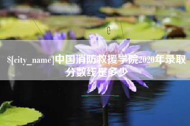常德中国消防救援学院2020年录取分数线是多少