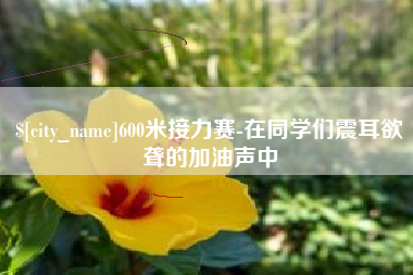 常德600米接力赛-在同学们震耳欲聋的加油声中