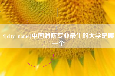 常德中国消防专业最牛的大学是哪一个