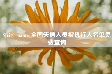 常德全国失信人员被执行人名单免费查询