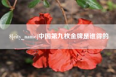 常德中国第九枚金牌是谁得的