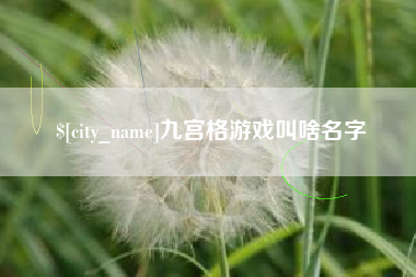 常德九宫格游戏叫啥名字