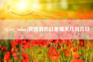 常德我国消防日是哪天几月几日