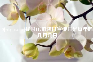 常德我国119消防日宣传日是每年的几月几日