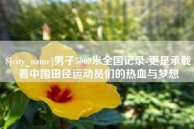 常德男子5000米全国记录-更是承载着中国田径运动员们的热血与梦想