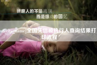 常德全国失信被执行人查询结果打印流程
