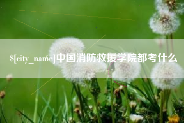 常德中国消防救援学院都考什么