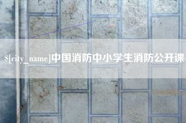 常德中国消防中小学生消防公开课