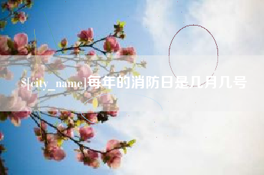 常德每年的消防日是几月几号