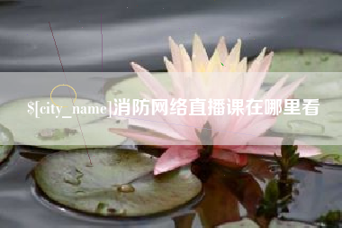 常德消防网络直播课在哪里看