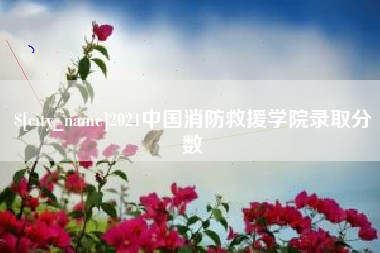 常德2021中国消防救援学院录取分数