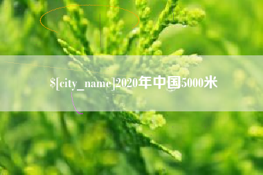 常德2020年中国5000米