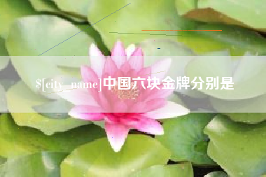 常德中国六块金牌分别是
